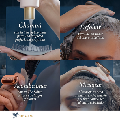 THE SABAE Relax Pro – Masajeador Capilar Anticaída y Antiestrés