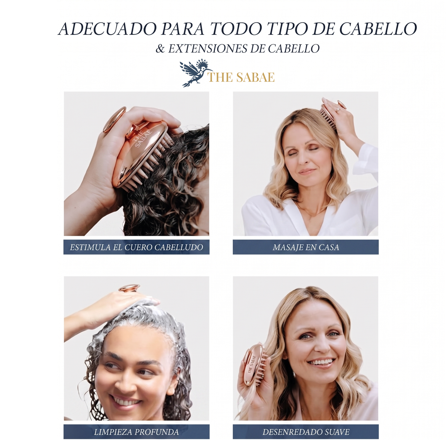 THE SABAE Relax Pro – Masajeador Capilar Anticaída y Antiestrés